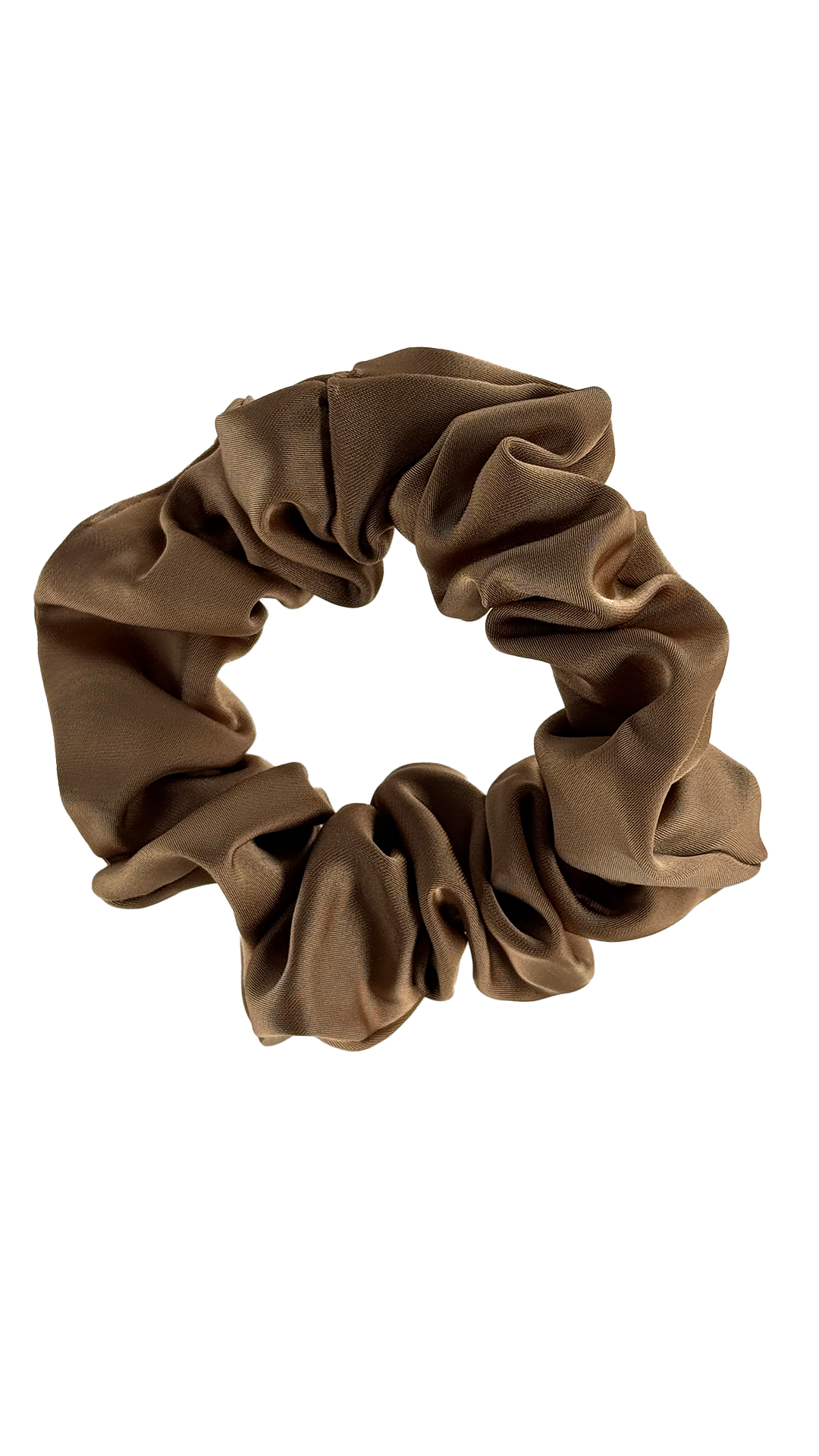 Satin Light Brown Scrunchies 3-piece