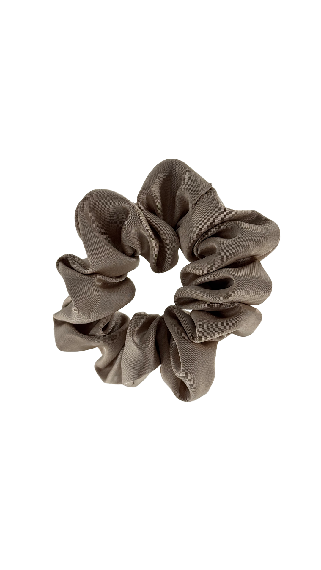 Satin Beige Scrunchies 3-piece